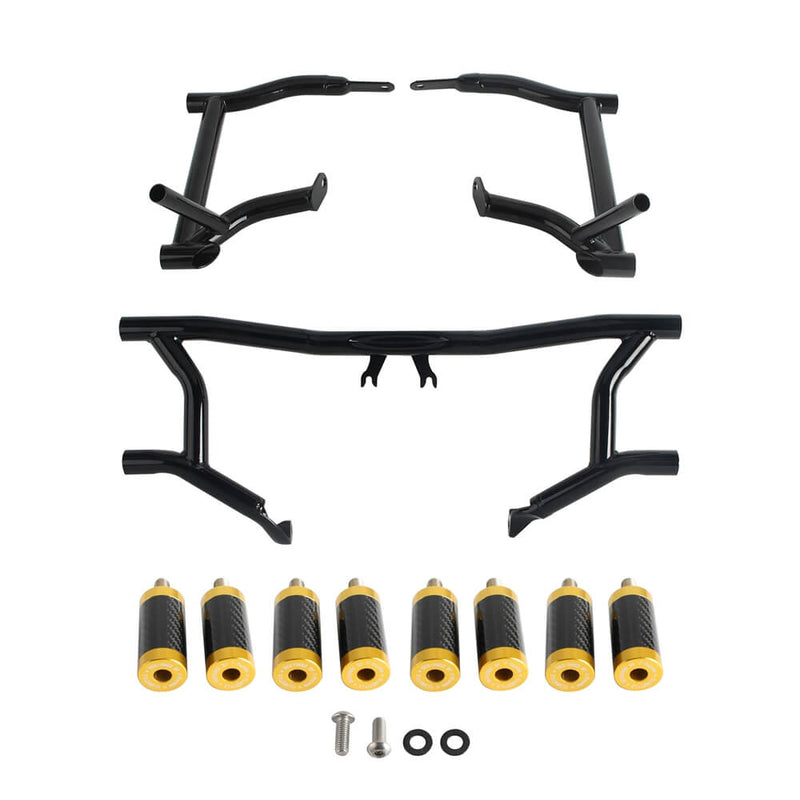 2014-25 Harley Touring Road Glide King Electra Street Glide ST CVO Highway Peg High 2 Step Crash Bar Engine Guard Saddlebag Tip-Over Bar Set - pazoma