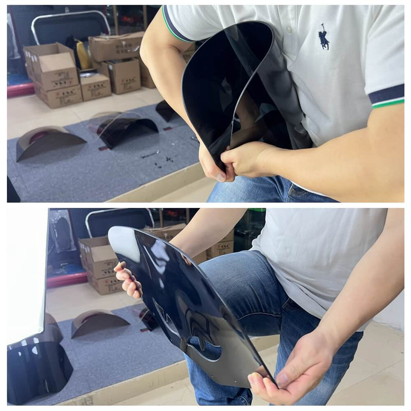 Club Style Headlight Fairing Front Mask w/11" Smoke Eye Shape Vented Windshield For Harley Softail M8 Fat Bob 114 FXFB FXFBS 2018-2025 - pazoma