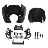 2018-2025 Harley M8 Softail Fat Bob FXFB FXFBS T-Sport Front Fairing w/Baja Designs LP6 LED Light Bracket Mount Kit