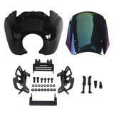 2018-2025 Harley M8 Softail Fat Bob FXFB FXFBS T-Sport Front Fairing w/Baja Designs LP6 LED Light Bracket Mount Kit