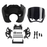 2018-2025 Harley M8 Softail Fat Bob FXFB FXFBS T-Sport Front Fairing w/Baja Designs LP6 LED Light Bracket Mount Kit