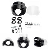 2020-2024 Harley M8 Softail Low Rider S 114 117 FXLRS Front Headlight Fairing w/15" 11" Windshield Headlight Relocation Block - pazoma