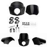 2020-2024 Harley M8 Softail Low Rider S 114 117 FXLRS Front Headlight Fairing w/15" 11" Windshield Headlight Relocation Block - pazoma