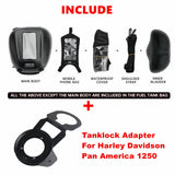 2021-2025 Harley Pan America 1250 Special RA1250 RA1250S CVO RA1250SE RA1250ST Tank Bag Tanklock Multi-Function Luggage + Flange - pazoma