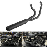 2 into 1 Full Length Exhaust System Stainless Steel Muffler For Harley Dyna Fat Bob FXDF Low Rider FXDL S Street Bob FXDB FXD 2006-2017