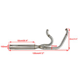 2 into 1 Full Length Exhaust System Stainless Steel Muffler For Harley Dyna Fat Bob FXDF Low Rider FXDL S Street Bob FXDB FXD 2006-2017