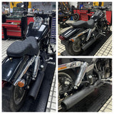 2 into 1 Full Length Exhaust System Stainless Steel Muffler For Harley Dyna Fat Bob FXDF Low Rider FXDL S Street Bob FXDB FXD 2006-2017