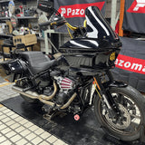 2 into 1 Full Length Exhaust System Stainless Steel Muffler For Harley Softail Low Rider S ST Fat Street Bob Standard Slim Deluxe FXLR 18-26