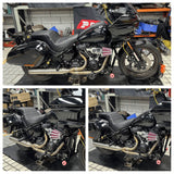 2 into 1 Full Length Exhaust System Stainless Steel Muffler For Harley Softail Low Rider S ST Fat Street Bob Standard Slim Deluxe FXLR 18-26