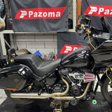 2 into 1 Full Length Exhaust System Stainless Steel Muffler For Harley Softail Low Rider S ST Fat Street Bob Standard Slim Deluxe FXLR 18-26