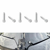 6-Piece Aluminum T27 Windshield Bolt Kit For Harley Softail Low Rider ST & FXRST (2022-2025)