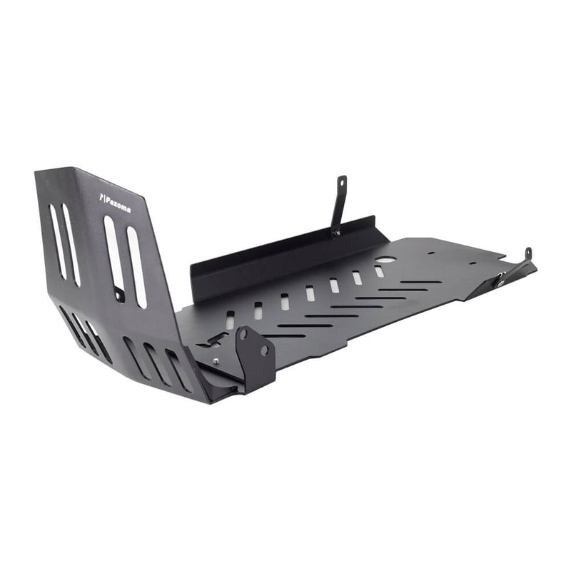 Aluminum Engine Guard Skid Plate Belly Pan Chassis Protection Cover For Harley Softail M8 Low Rider FXLR S ST FXBB FXST FXRST Crash Bar 2018-2025 - pazoma