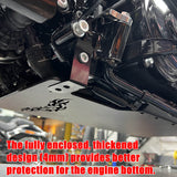 Aluminum Engine Guard Sumpguard Skid Plate Belly Pan Chassis Protection Cover For Harley Touring Street Glide Road King Electra Ultra FLHT FLHX