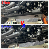 Aluminum Engine Guard Sumpguard Skid Plate Belly Pan Chassis Protection Cover For Harley Touring Street Glide Road King Electra Ultra FLHT FLHX