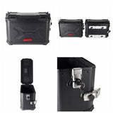 Pan America Style's Aluminum Side Top Cases Rear Luggage Tail Box W/Mount Bracket To Harley Street Bob FXBB Standard FXST 18-24 - pazoma