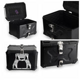 Aluminum Top Cases Rear Luggage Tail Box for Harley Softail Low Rider S ST FXLR FXLRS FXLRST 2018-2025 WQuick-release Mounting Plate Bracket - pazoma