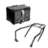 Pan America Style's Aluminum Side Top Cases Rear Luggage Tail Box W/Mount Bracket To Harley Street Bob FXBB Standard FXST 18-24 - pazoma