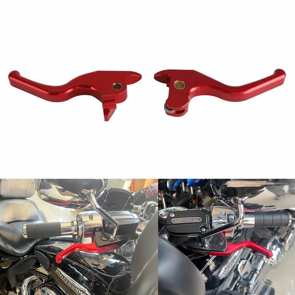 AnXin CNC Billet Brake & Clutch Levers For Yamaha YZ Dirt Bikes - Foldable Blue Levers
