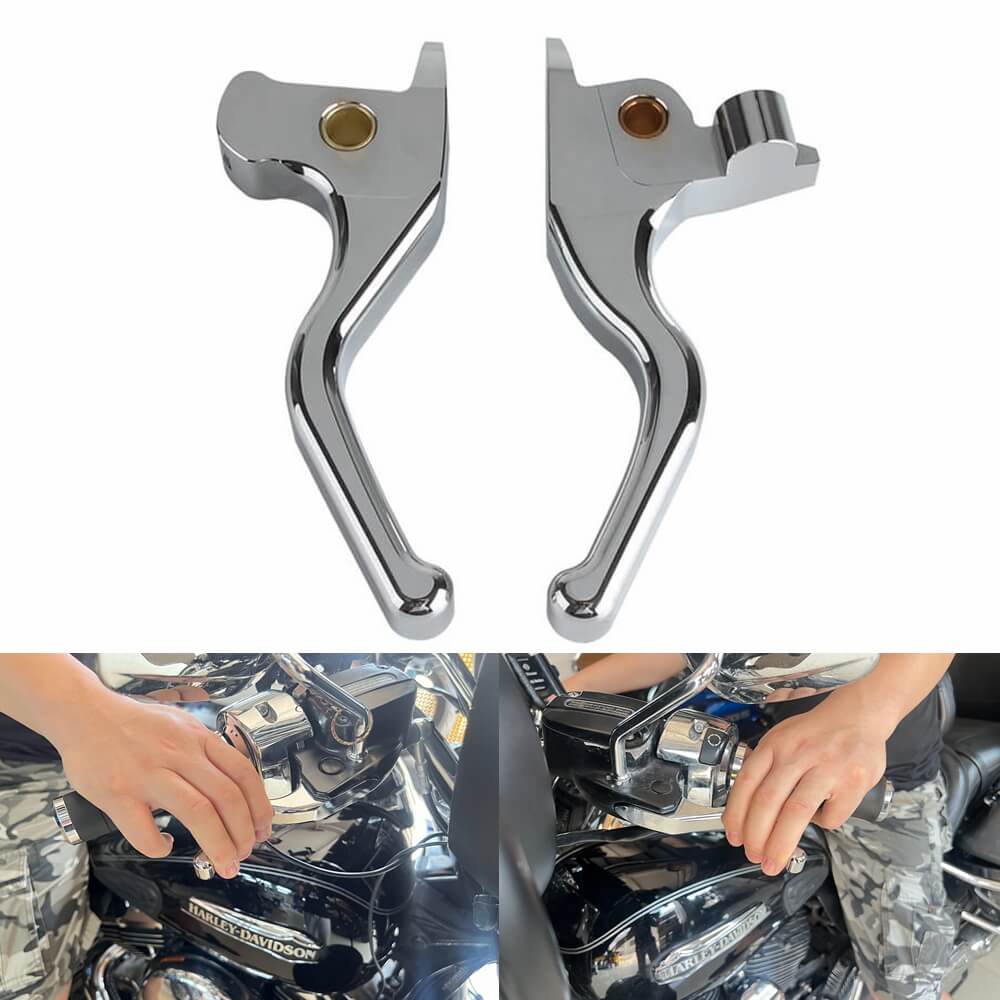 Jjmt_factory Black Aluminum Brake Clutch Hand Levers – Fits 2014-2016 Harley Touring Road King Electra Glide – 6 Month Warranty