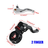 1999-2000 Harley Dyna FXR2 FXR3 FXR4 CVO/SE CNC Shorty Easier Pull Clutch & Brake Lever Combo Set - pazoma