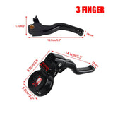 1999-2000 Harley Dyna FXR2 FXR3 FXR4 CVO/SE CNC Shorty Easier Pull Clutch & Brake Lever Combo Set - pazoma