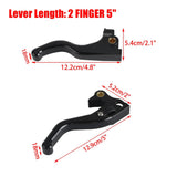 Harley Sportster SuperLow Roadster Custom Limited XL883 XL1200 CNC Shorty Hand Control Lever Kit Brake Clutch Levers 2014-2022 - pazoma