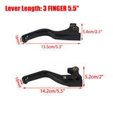 Harley Sportster SuperLow Roadster Custom Limited XL883 XL1200 CNC Shorty Hand Control Lever Kit Brake Clutch Levers 2014-2022 - pazoma