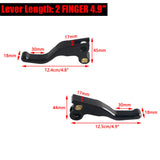 CNC Shorty Hand Control Lever Kit Brake Clutch Levers For Harley FL FX FXST FLST FXD FXR XL 1982-1995 Models by V-Twin - pazoma