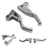 CNC Shorty Hand Control Lever Kit Brake Clutch Levers For Harley FL FX FXST FLST FXD FXR XL 1982-1995 Models by V-Twin - pazoma