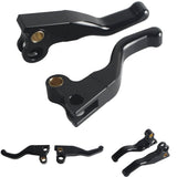 CNC Shorty Hand Control Lever Kit Brake Clutch Levers For Harley FL FX FXST FLST FXD FXR XL 1982-1995 Models by V-Twin - pazoma