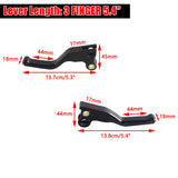 CNC Shorty Hand Control Lever Kit Brake Clutch Levers For Harley FL FX FXST FLST FXD FXR XL 1982-1995 Models by V-Twin - pazoma
