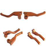 CNC Shorty Hand Control Lever Kit Brake Clutch Levers For Harley FL FX FXST FLST FXD FXR XL 1982-1995 Models by V-Twin - pazoma