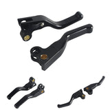 CNC Shorty Hand Control Lever Kit Brake Clutch Levers For Harley FL FX FXST FLST FXD FXR XL 1982-1995 Models by V-Twin - pazoma