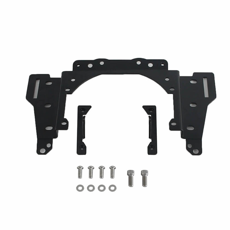 Baja Designs LP6 and Shark Demon 2 Headlight Bracket System Mounting Assembly For Harley Softail M8 Low Rider ST 117 FXLRST FXRST 2022-2025 - pazoma