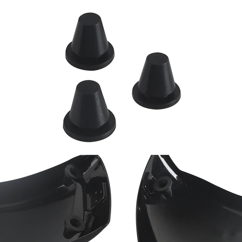 Black Rubber Side Cover Grommets For '18-'26 Harley Softail Fat Boy Breakout Low Rider S ST Street Bob Heritage Classic Fat Bob Slim Sport Glide