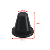 Black Rubber Side Cover Grommets For '18-'26 Harley Softail Fat Boy Breakout Low Rider S ST Street Bob Heritage Classic Fat Bob Slim Sport Glide