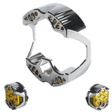 CNC Aluminum Baja Designs LP6 Pro LED Auxiliary Light Pod Headlight Shell Replacement Cover for Harley Indian Motorcycle Jeep RAM Ford Car - pazoma