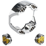 CNC Aluminum Headlight Shell Replacement Cover for Baja Designs LP6 Pro LED Light Pod Fits Harley Indian Jeep RAM Ford - pazoma
