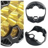 CNC Aluminum Headlight Shell Replacement Cover for Baja Designs LP6 Pro LED Light Pod Fits Harley Indian Jeep RAM Ford - pazoma