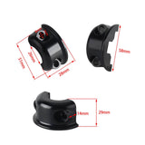 CNC Aluminum Universal Handlebar Clutch Brake Perch Half Clamp For Harley Touring Road Glide King Dyna Softail Sportster Street Bob XL - pazoma
