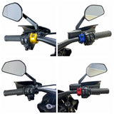 CNC Aluminum Universal Handlebar Clutch Brake Perch Half Clamp For Harley Touring Road Glide King Dyna Softail Sportster Street Bob XL - pazoma