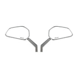 CNC Carbon Fiber Mirrors Rearview Side Mirror For Harley Softail Dyna FXR Street Bob Low Rider S ST Fat Bob Glide Club style - pazoma
