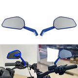 CNC Carbon Fiber Mirrors Rearview Side Mirror For 8mm 10mm Mirror Thread and Harley Davidson - pazoma