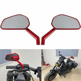 CNC Carbon Fiber Mirrors Rearview Side Mirror For Harley Softail Dyna FXR Street Bob Low Rider S ST Fat Bob Glide Club style - pazoma