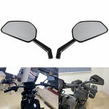 CNC Carbon Fiber Mirrors Rearview Side Mirror For 8mm 10mm Mirror Thread and Harley Davidson - pazoma