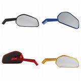 CNC Carbon Fiber Mirrors Rearview Side Mirror For 8mm 10mm Mirror Thread and Harley Davidson - pazoma