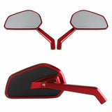 Club Style CNC Carbon Fiber Mirrors Rearview Side Mirror For Harley Street Road Glide Dyna Low Rider Super Glide Sportster XL T-Bars - pazoma