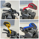 Club Style CNC Carbon Fiber Mirrors Rearview Side Mirror For Harley Street Road Glide Dyna Low Rider Super Glide Sportster XL T-Bars - pazoma