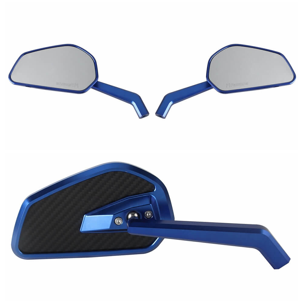 Black CNC 8mm Rear View Side Mirrors For Harley Dyna FXD, Fat Bob, Street Bob – Universal Fit Aluminum Mirrors