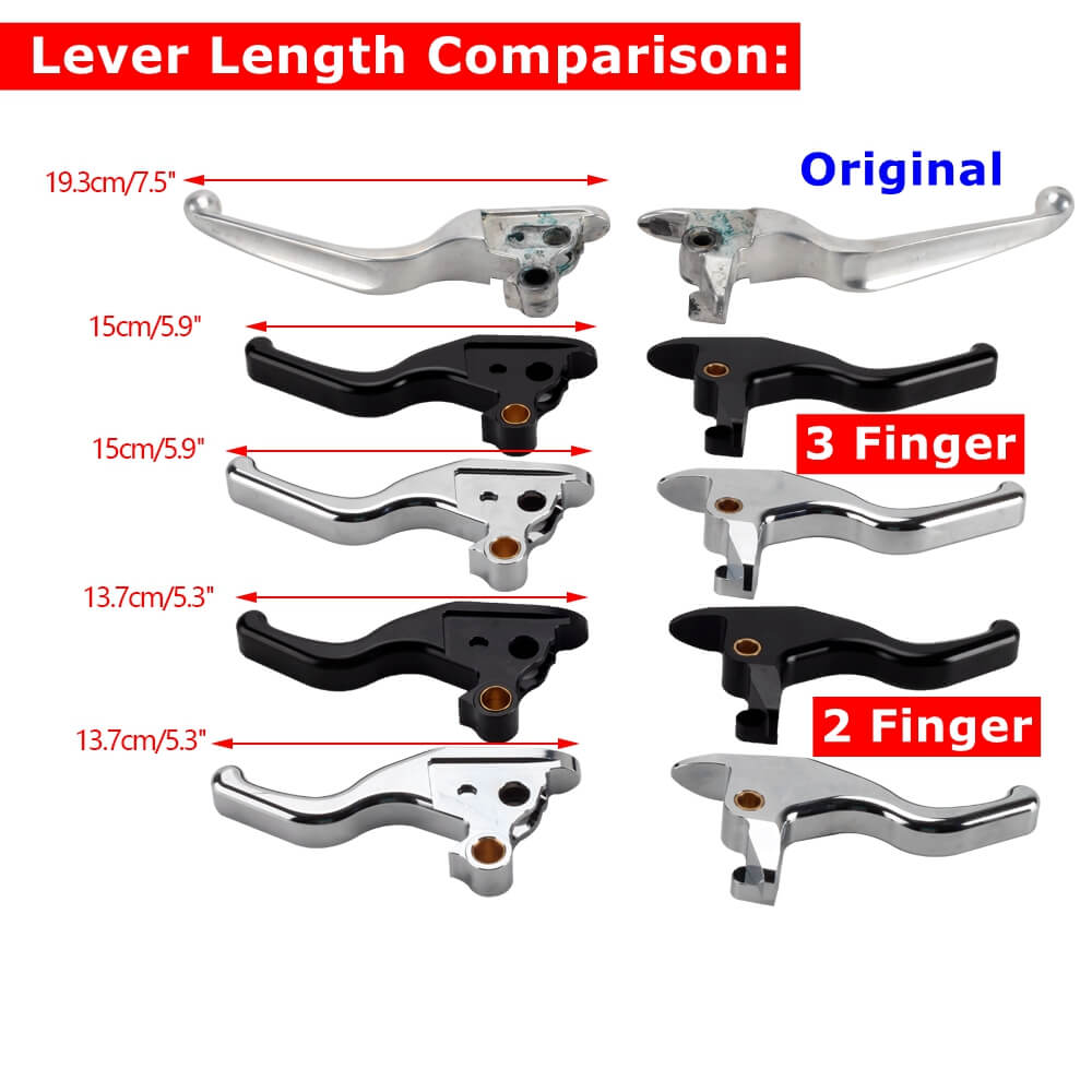CNC Shorty Hand Control Lever Kit Brake Clutch Levers For Harley Touri ...